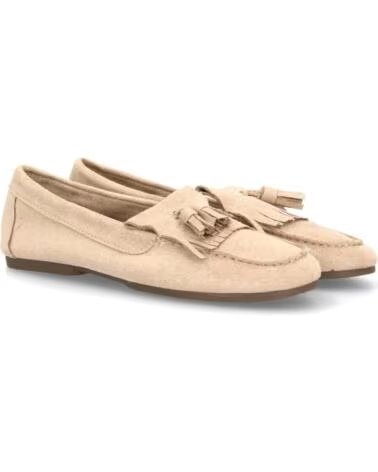 SPORT3PUNTO0 GG-5760 MOCASINS EN DAIM BEIGE AVEC GLANDS ET FRANGES VARIOS COLORES