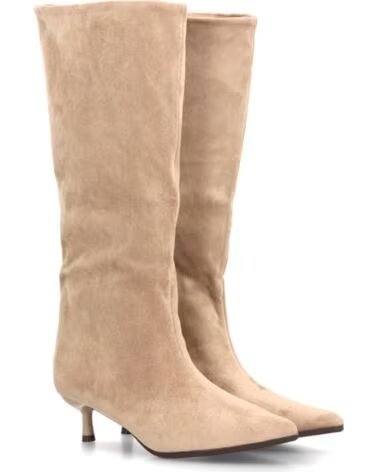 SPORT3PUNTO0 A-6023 STIVALI ALTI IN CAMOSCIO BEIGE VARIOS COLORES