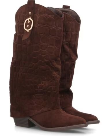 SPORT3PUNTO0 YZ26-67 BOTAS ALTAS MARRONES DE ANTE SINTÉTICO CON HEBILLA VARIOS COLORES