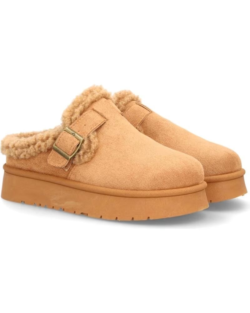 SPORT3PUNTO0 SL-793-CAMEL PLATEAU-CLOGS MIT FELLFUTTER VARIOS COLORES