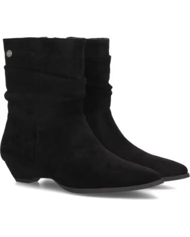 SPORT3PUNTO0 VR6-3385 BOTTINES NOIRES À TALON ET DÉTAIL FRONCÉ VARIOS COLORES