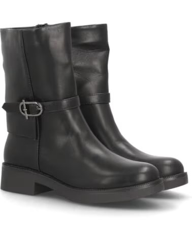 SPORT3PUNTO0 2609 BOTTES HAUTES EN CUIR NOIR AVEC BOUCLE VARIOS COLORES