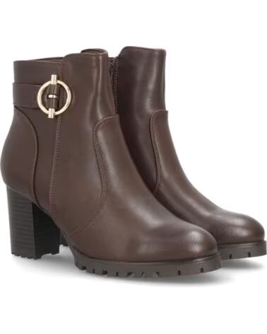 SPORT3PUNTO0 AA26-3 BOTTINES À TALONS HAUTS POUR FEMMES EN MARRON AVEC BOUCLE LATÉRALE VARIOS COLORES