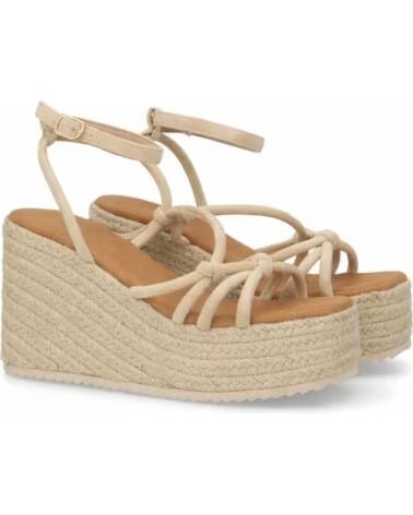 SANDALIA DE CUÑA Y PLATAFORMA SPORT3PUNTO0 MT-129 EN BEIGE VARIOS COLORES