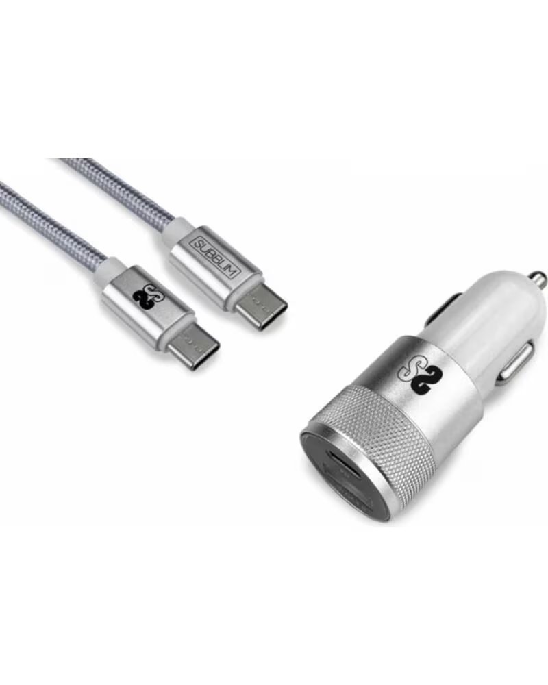 SUBBLIM Cargador de coche subchg - 5cpd10 20w usb tipo a - usb tipo c