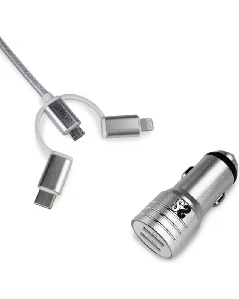 SUBBLIM Cargador coche 12w usb tipo a