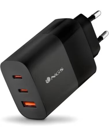 NGS Cargador de pared bud 65w 2x usb tipo c - 1x usb tipo a