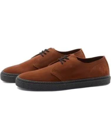 FRED PERRY LINDEN SUEDE B4360 GINGER MARRóN