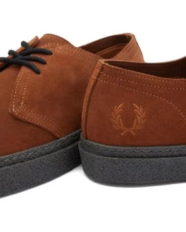 FRED PERRY LINDEN SUEDE B4360 GINGER MARRóN