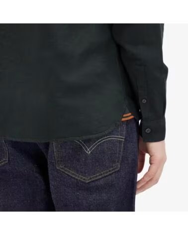 FRED PERRY CAMICIA OXFORD NIGHT GREEN VERDE OSCURO