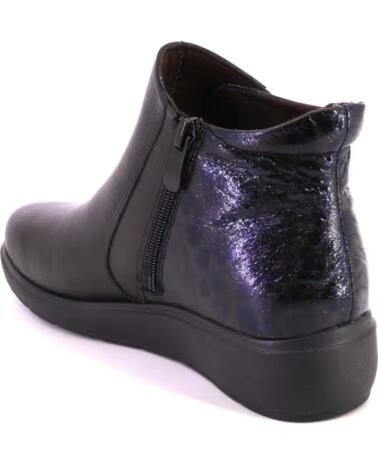 TREINTAS 4613 BOTINES DE MUJER DE PIEL NEGRO