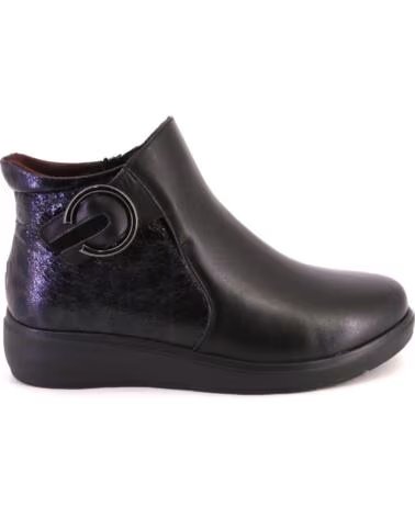 TREINTAS 4613 BOTINES DE MUJER DE PIEL NEGRO