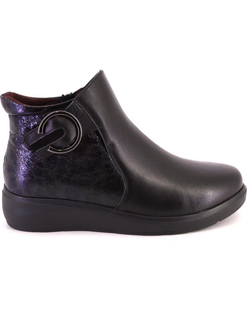 TREINTAS 4613 BOTINES DE MUJER DE PIEL NEGRO