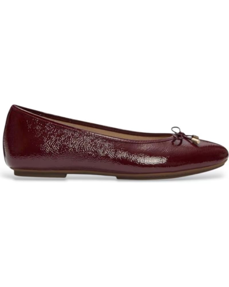 FITFLOP SAPATILHAS DELICATO BOW TEXTURED PATENT BORDÔ ROJO