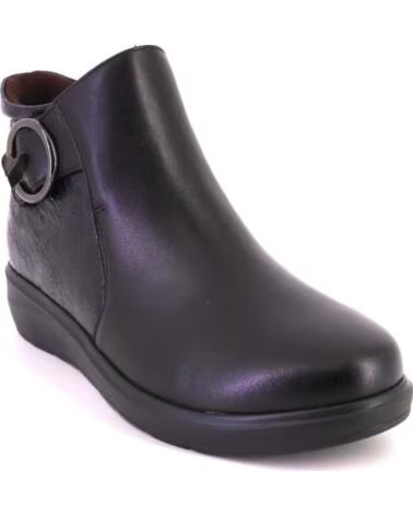 TREINTAS 4613 BOTINES DE MUJER DE PIEL NEGRO