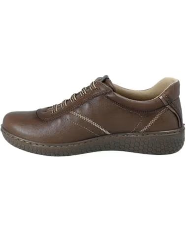 FLACHE SCHUHE 28114 LEDER BRAUN MARRóN