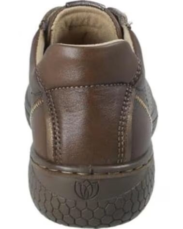 FLACHE SCHUHE 28114 LEDER BRAUN MARRóN