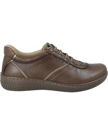 FLACHE SCHUHE 28114 LEDER BRAUN MARRóN