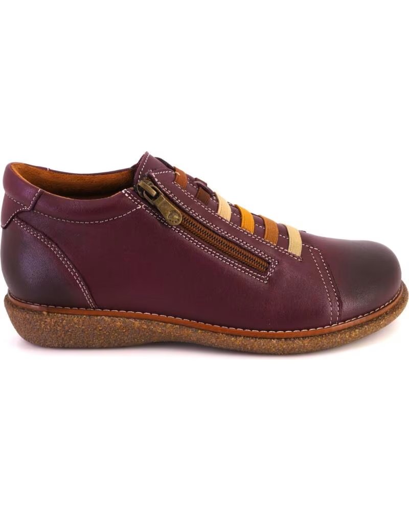 VALERIAS 2868 BOTTINES FEMME BORDEAUX CUIR BURDEOS