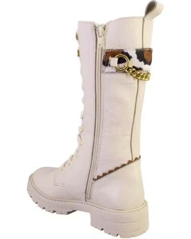 NIVAL CARLA01 BOTAS ALTAS DE PIEL CREMA