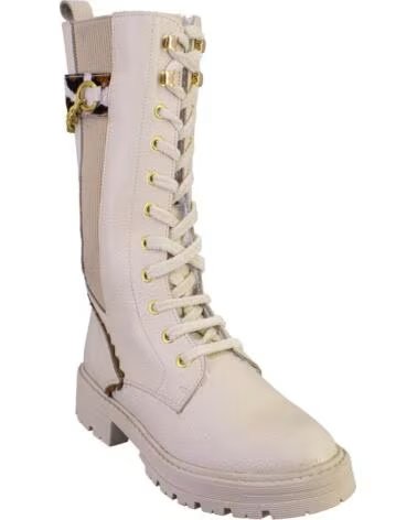 NIVAL CARLA01 BOTAS ALTAS DE PIEL CREMA