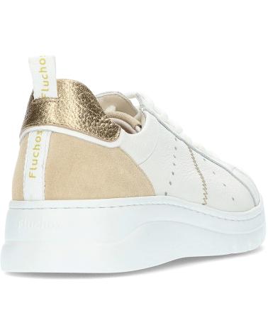 Esportes  de Mulher FLUCHOS DEPORTIVAS POMPAS F1665 BLANCOORO