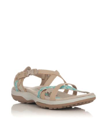 Woman and girl Sandals SKECHERS SANDALIAS PLANAS REGGAE SLIM TAUPE 40955 MARRóN