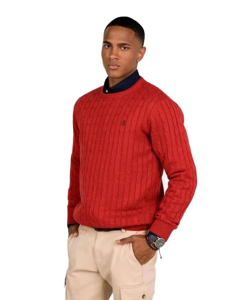 HARPER NEYER MAGLIONE BLARNEY CASTLE ROSSO ROJO