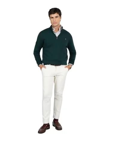 HARPER AND NEYER PULLOVER ZIPPER GRÜN VERDE