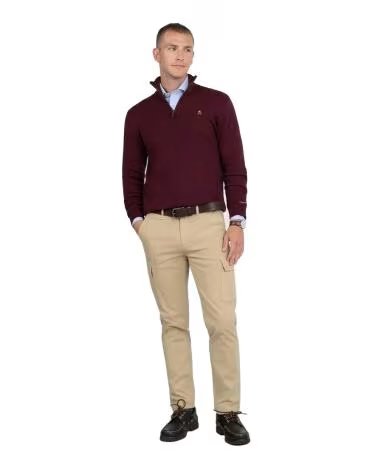 MAGLIONE CON ZIP E COLLO ALTO HARPER NEYER 600126003 BORDEAUX VARIOS COLORES