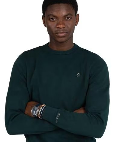 HARPER NEYER RUNDHALS PULLOVER GRÜN VERDE
