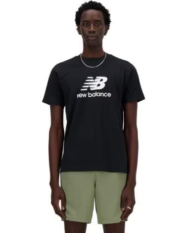 NEW BALANCE SPORT ESSENTIALS LOGO T-SHIRT MT41502 BK SCHWARZ NEGRO