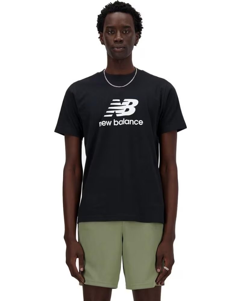 NEW BALANCE SPORT ESSENTIALS LOGO T-SHIRT MT41502 BK SCHWARZ NEGRO