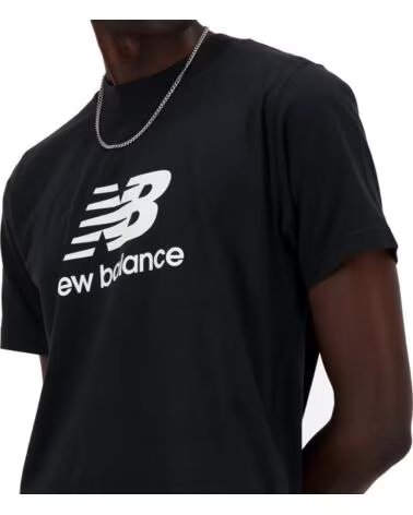 NEW BALANCE SPORT ESSENTIALS LOGO T-SHIRT MT41502 BK SCHWARZ NEGRO