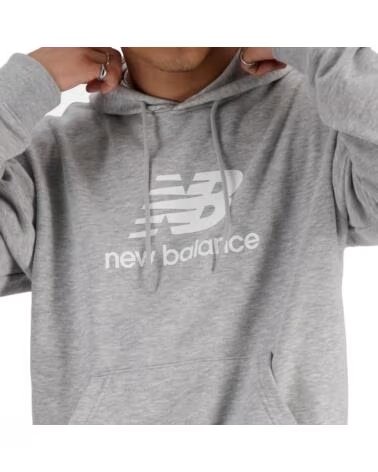 NEW BALANCE Sudaderas Sport Essentials French Terry Logo Hoodie MT41501 AG Gris GRIS