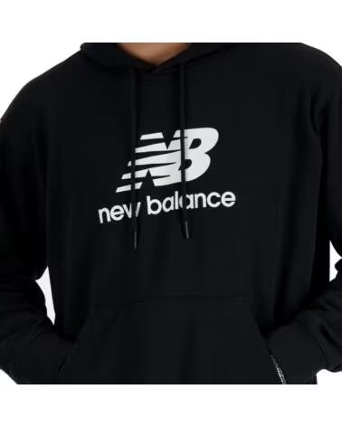NEW BALANCE Sudaderas Sport Essentials French Terry Logo Hoodie MT41501 BK Negro NEGRO