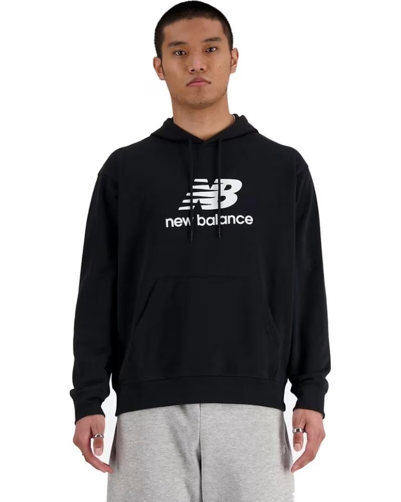 NEW BALANCE Sudaderas Sport Essentials French Terry Logo Hoodie MT41501 BK Negro NEGRO