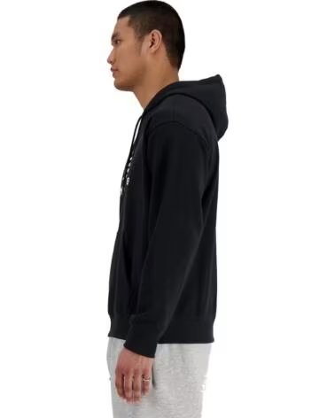 NEW BALANCE Sudaderas Sport Essentials French Terry Logo Hoodie MT41501 BK Negro NEGRO