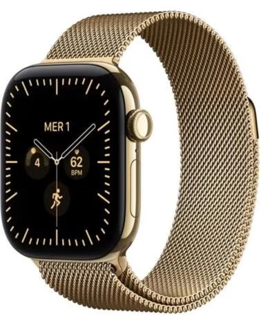 APPLE Smartwatch watch s12 gps cell 42mm radiant gold titanium milanese loop