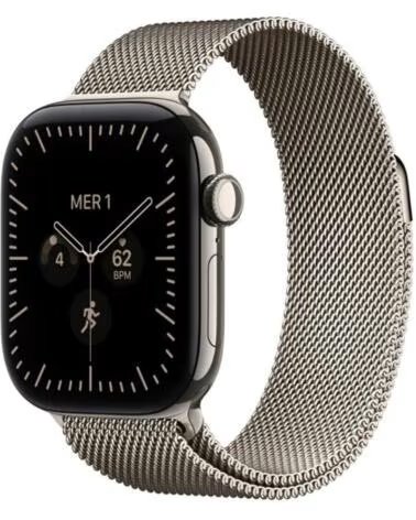 APPLE Smartwatch watch s12 gps cell 42mm natural titanium milanese loop