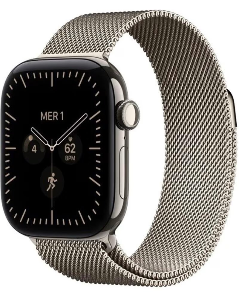 APPLE Smartwatch watch s12 gps cell 42mm natural titanium milanese loop