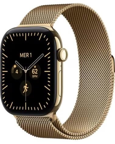 APPLE Smartwatch watch s12 gps cell 46mm radiant gold titanium milanese loop m - l