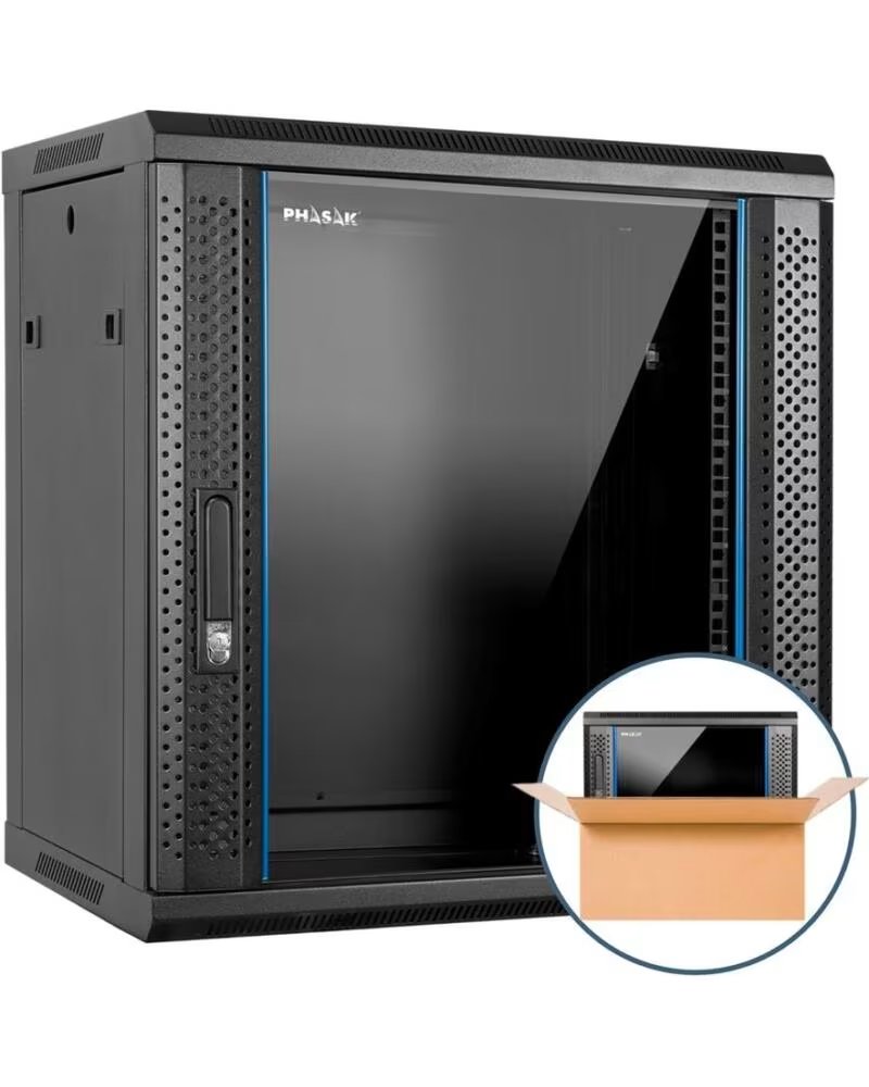 PHASAK Armario rack mural 19 pulgadas pro 18u 600x600 pho 3118