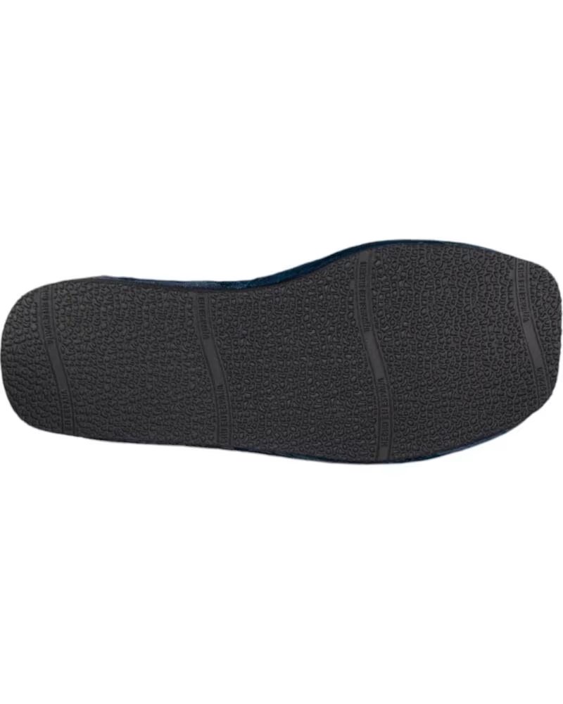 SEVILLAS PANTOFOLE DA UOMO 806-102 CHINELA IN SUAPEL RICAMATO BLU AZUL