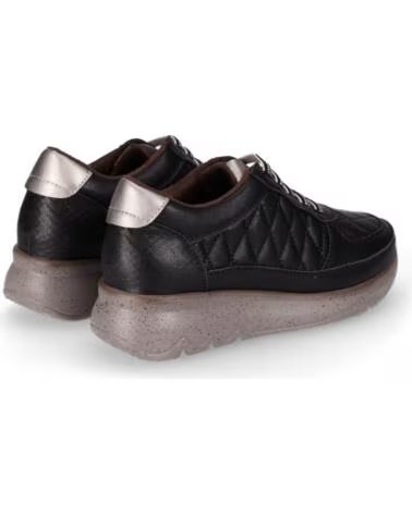CHIKA10 ST AZULADO 06 NEGRO-BLACK ZAPATOS PIEL MUJER CUÑA BAJA