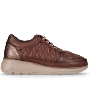 CHIKA10 ST AZULADO 06 ZAPATOS DE MUJER EN CUERO CUÑA BAJA CUERO-TAN