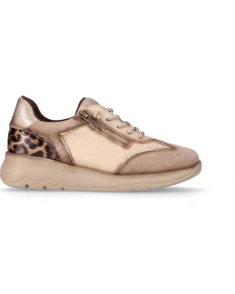 CHIKA10 CHAUSSURES CUIR FEMME COMPENSÉES BASSES ST AZULADO 05 BEIG-BEIGE