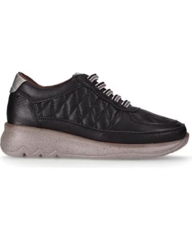 CHIKA10 ST AZULADO 06 NEGRO-BLACK ZAPATOS PIEL MUJER CUÑA BAJA