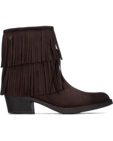 BOTTINES REFRESH 176269 À FRANGES ET TALON MARRON