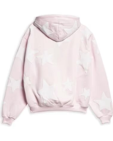 OVER STREET SWEATSHIRT COM CAPUZ FALLING STARS ROSA